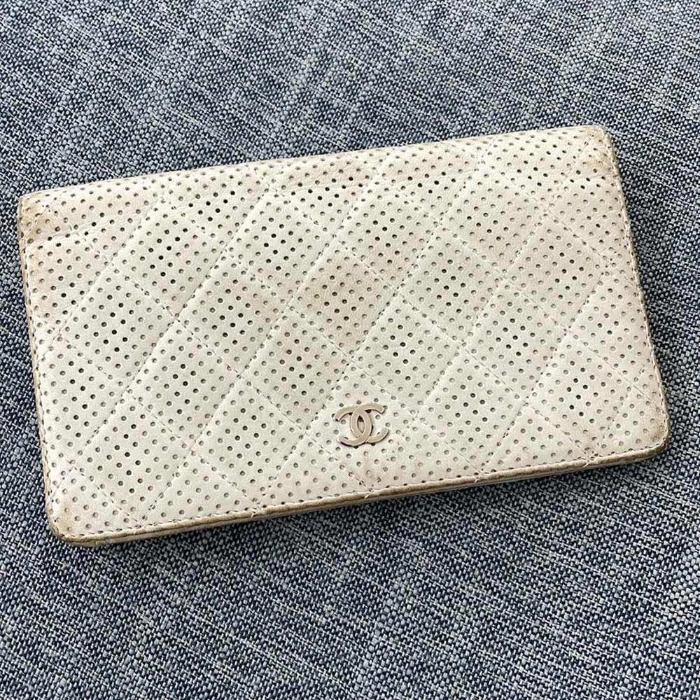 Chanel checkbook wallet